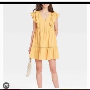 YellowSpring dress size large.